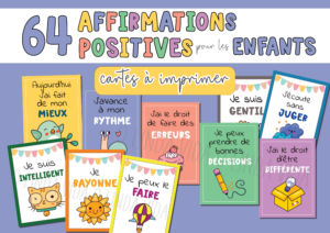 Affirmations positives enfants - confiance en soi estime de soi développement personnel