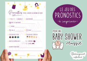 Jeu Baby Shower - Pronostics